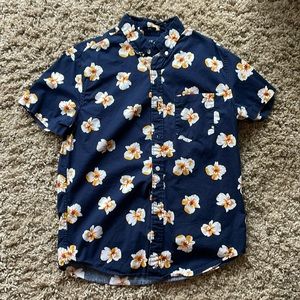 Men’s floral short sleeve button down